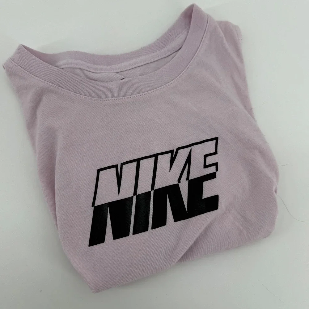 Nike Dri-FIT Muscle Tank Top Lavender Purple Graphic Mesh‎ Back Womens Small